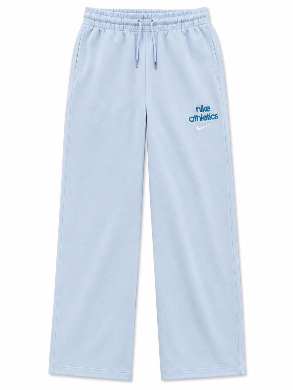 Nike Light Blue Sweatpants with Nike Athletics Logo